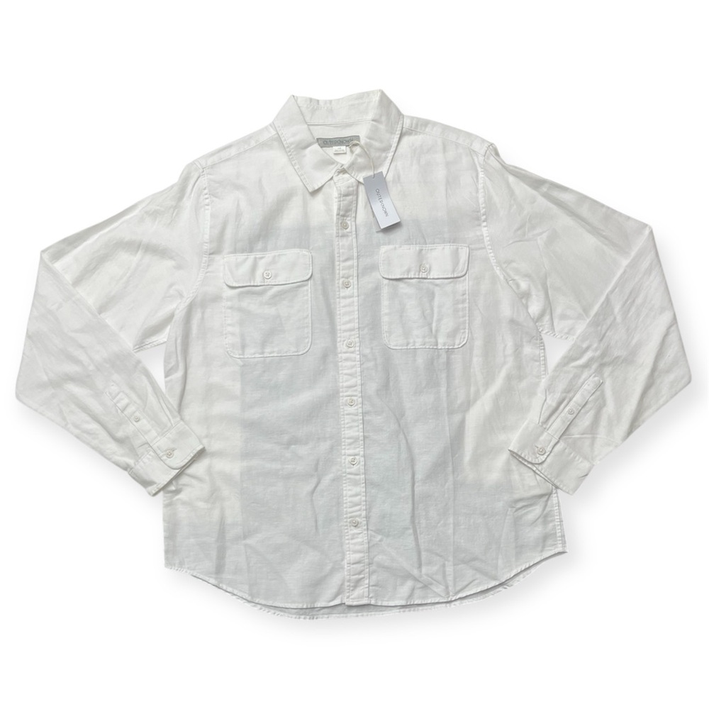 Outerknown Men’s Utility Button-Down Shirt – White